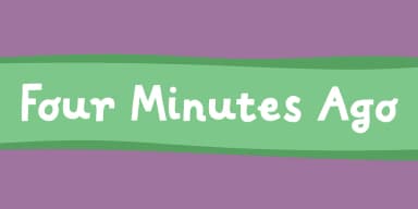 Four Minutes Ago by Bogstav — Display Font — thumbnail 1