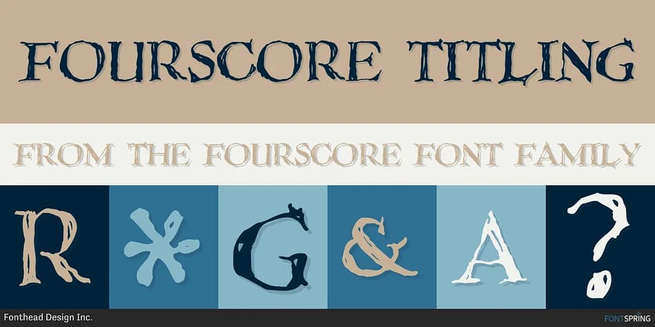 FourScore by Fonthead Design — Display Font