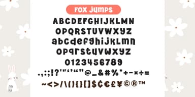 Fox Jumps by Fox7 — Display Font — thumbnail 8