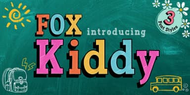 Fox Kiddy : 3 by Fox7 — Decorative Font — thumbnail 1
