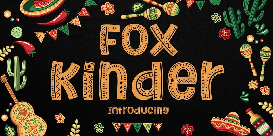 Fox Kinder by Fox7 — Decorative Font — preview 1