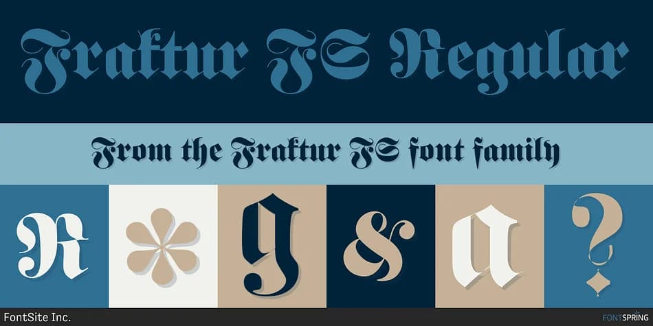 Fraktur FS by FontSite Inc. — Blackletter Font