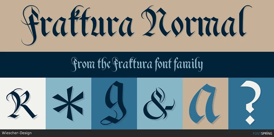 Fraktura by Wiescher-Design — Blackletter Font