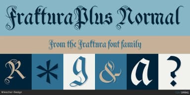 Fraktura by Wiescher-Design — Blackletter Font — thumbnail 2