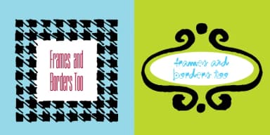 Frames and Borders Too by Outside the Line — Dingbats Font — thumbnail 1