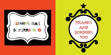 Frames and Borders Too by Outside the Line — Dingbats Font — thumbnail 4