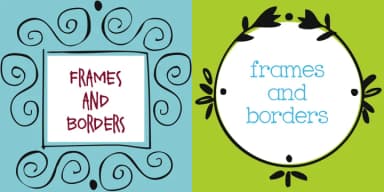 Frames and Borders by Outside the Line — Dingbats Font — thumbnail 1