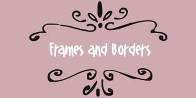 Frames and Borders by Outside the Line — Dingbats Font — thumbnail 2