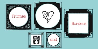 Frames and Borders by Outside the Line — Dingbats Font — thumbnail 3