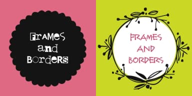 Frames and Borders by Outside the Line — Dingbats Font — thumbnail 4