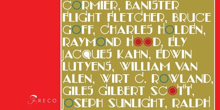 Freco by Canada Type — Decorative Font