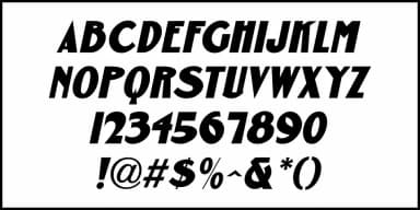 FREE FORM SHOWCARD JNL by Jeff Levine Fonts — Decorative Font — thumbnail 5
