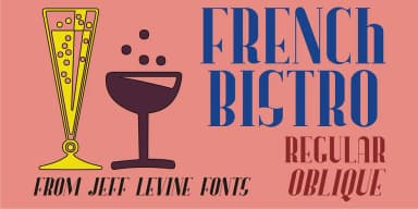 FRENCH BISTRO JNL by Jeff Levine Fonts — Decorative Font — thumbnail 1