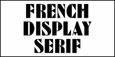 French Display Sans JNL by Jeff Levine Fonts — Decorative Font — thumbnail 2