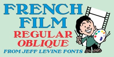 FRENCH FILM JNL by Jeff Levine Fonts — Decorative Font — thumbnail 1