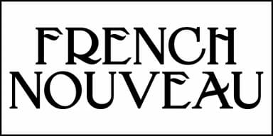 FRENCH NOUVEAU JNL by Jeff Levine Fonts — Decorative Font — thumbnail 2
