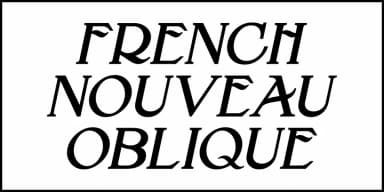 FRENCH NOUVEAU JNL by Jeff Levine Fonts — Decorative Font — thumbnail 4