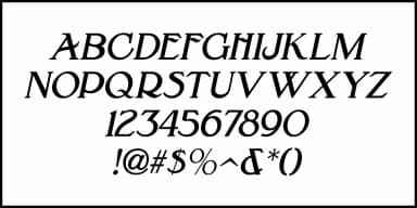 FRENCH NOUVEAU JNL by Jeff Levine Fonts — Decorative Font — thumbnail 5