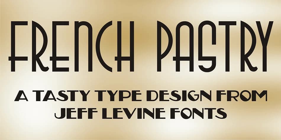 FRENCH PASTRY JNL by Jeff Levine Fonts — Decorative Font
