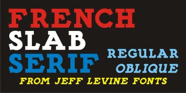FRENCH SLAB SERIF JNL by Jeff Levine Fonts — Decorative Font — thumbnail 1