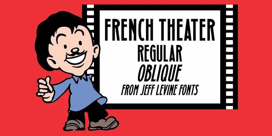 French Theater JNL by Jeff Levine Fonts — Decorative Font