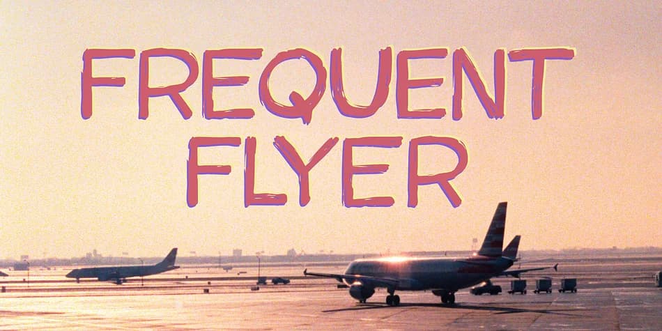 Frequent Flyer by Hanoded — Display Font — preview 1