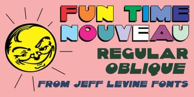 FUN TIME NOUVEAU JNL by Jeff Levine Fonts — Decorative Font — thumbnail 1
