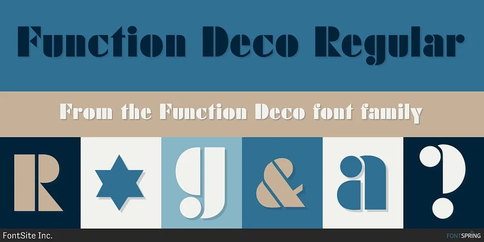 Function Deco by FontSite Inc. — Decorative Font