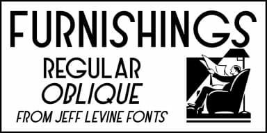 FURNISHINGS JNL by Jeff Levine Fonts — Decorative Font — thumbnail 1