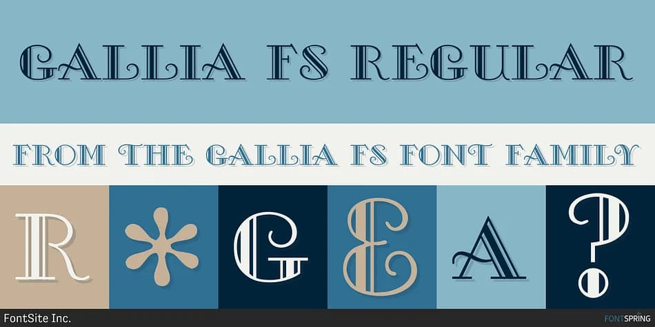 GALLIA FS by FontSite Inc. — Decorative Font
