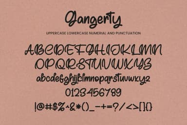 Gangerty by Ayska — Script Handwritten Font — thumbnail 5
