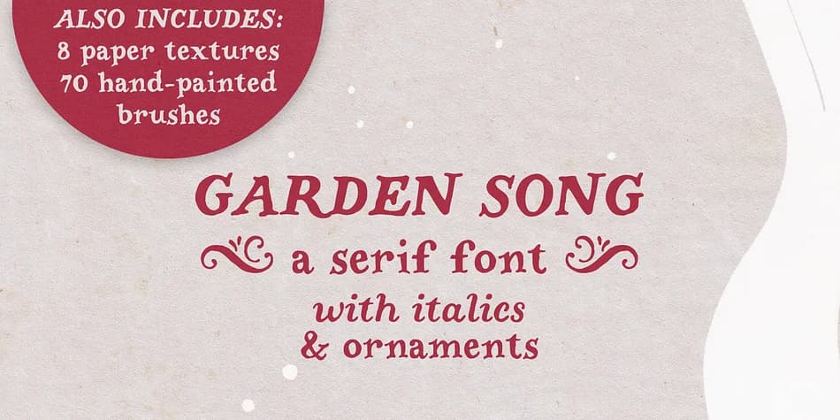 Garden Song by Ana's Fonts — Dingbats Font