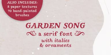 Garden Song by Ana's Fonts — Dingbats Font — thumbnail 1