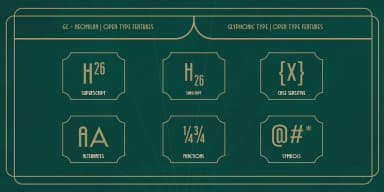 GC Neomilan - Neo Art Deco Typeface by Glyphonic — Decorative Font — thumbnail 10