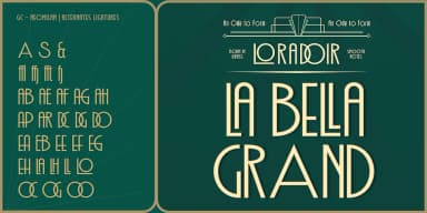 GC Neomilan - Neo Art Deco Typeface by Glyphonic — Decorative Font — thumbnail 4