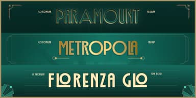 GC Neomilan - Neo Art Deco Typeface by Glyphonic — Decorative Font — thumbnail 9