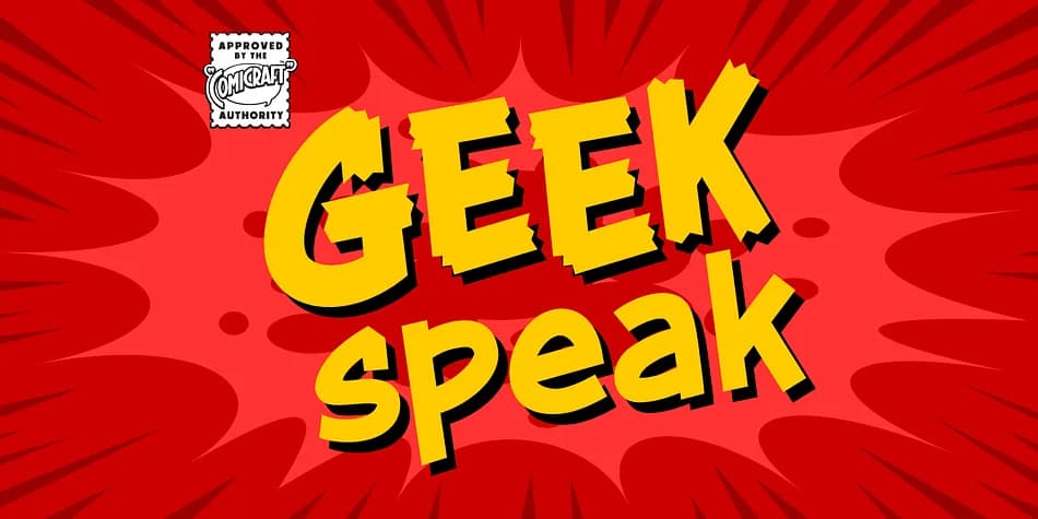 Geek Speak by Comicraft — Decorative Font