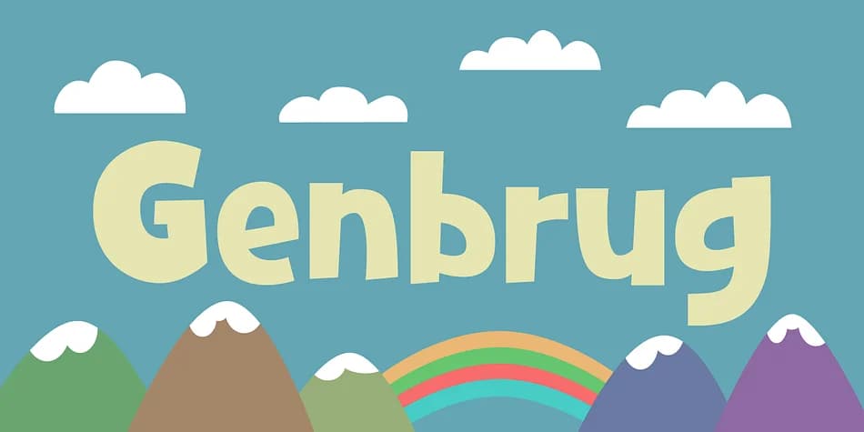 Genbrug by Pizzadude.dk — Decorative Font