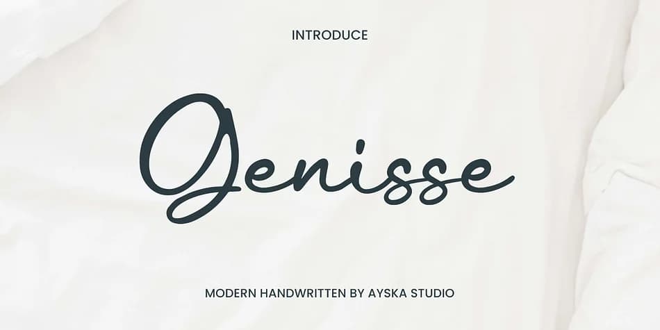 Genisse by Ayska — Script Handwritten Font