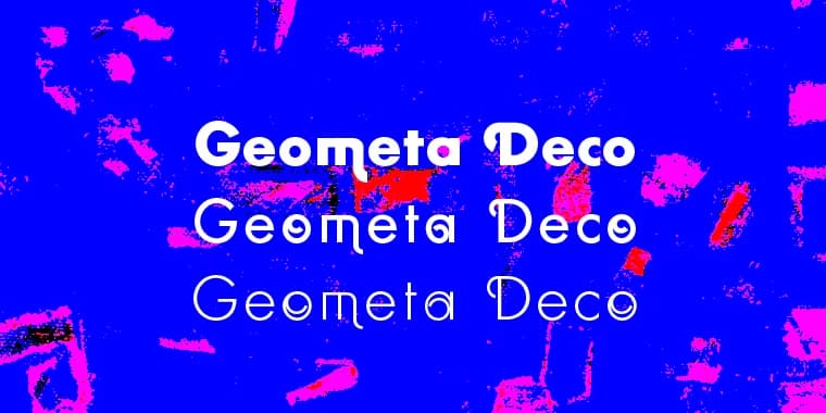 Geomet Deco by Wiescher-Design — Decorative Font