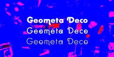 Geometa Deco by Wiescher-Design — Decorative Font — thumbnail 1