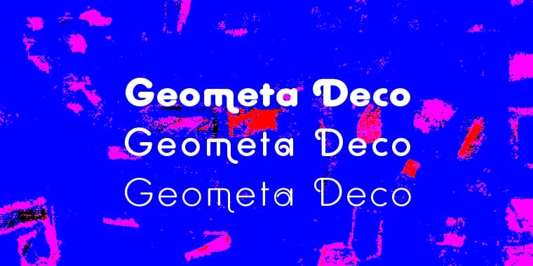 Geometra Rounded Deco by Wiescher-Design — Decorative Font