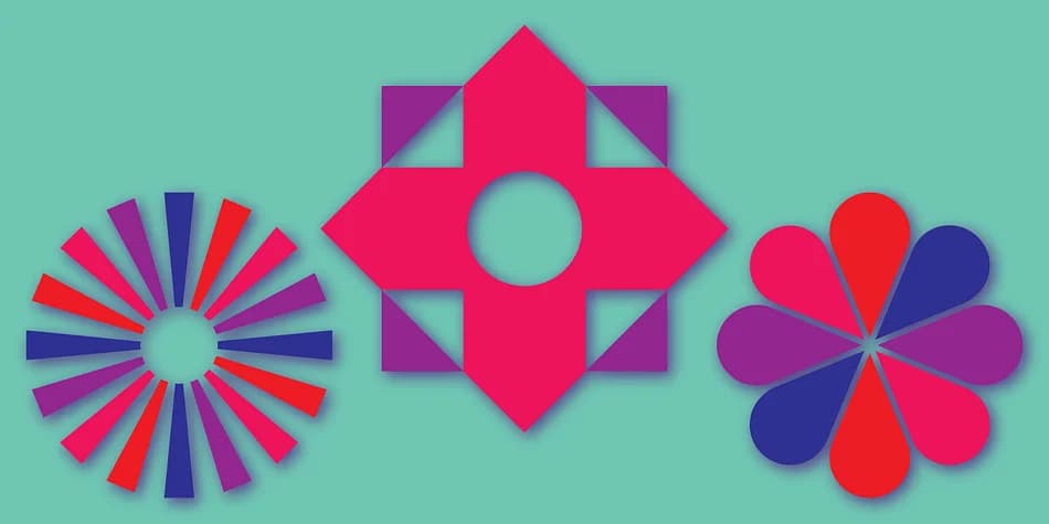 Geometric Ornaments by Gerald Gallo Fonts — Dingbats Font