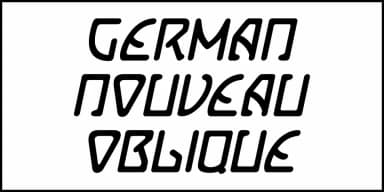 German Nouveau JNL by Jeff Levine Fonts — Decorative Font — thumbnail 4