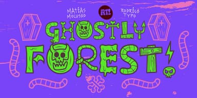 GHOSTLY FOREST by Rodrigo Typo — Dingbats Font — thumbnail 2