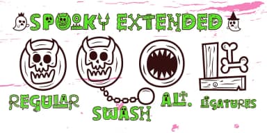 GHOSTLY FOREST by Rodrigo Typo — Dingbats Font — thumbnail 3