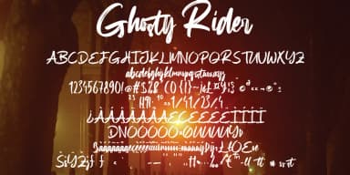Ghosty Rider by Ayska — Script Handwritten Font — thumbnail 5