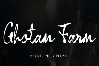 Ghotam Farm by Ayska — Script Handwritten Font — thumbnail 1