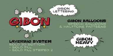 GIBON by Juraj Chrastina — Decorative Font — thumbnail 4