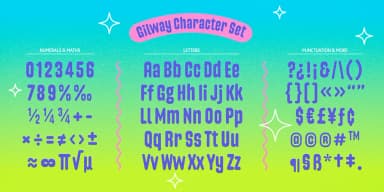Gilway by Art Grootfontein — Display Font — thumbnail 3